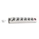 Multipresa con Cavo 6 Prese Bipasso Schuko 10/16A Con Interruttore - V-Tac